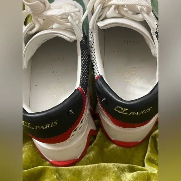 Christian loubotin CL Paris 38.5 size sneakers flawed read below ! Only shoes - Picture 5 of 13